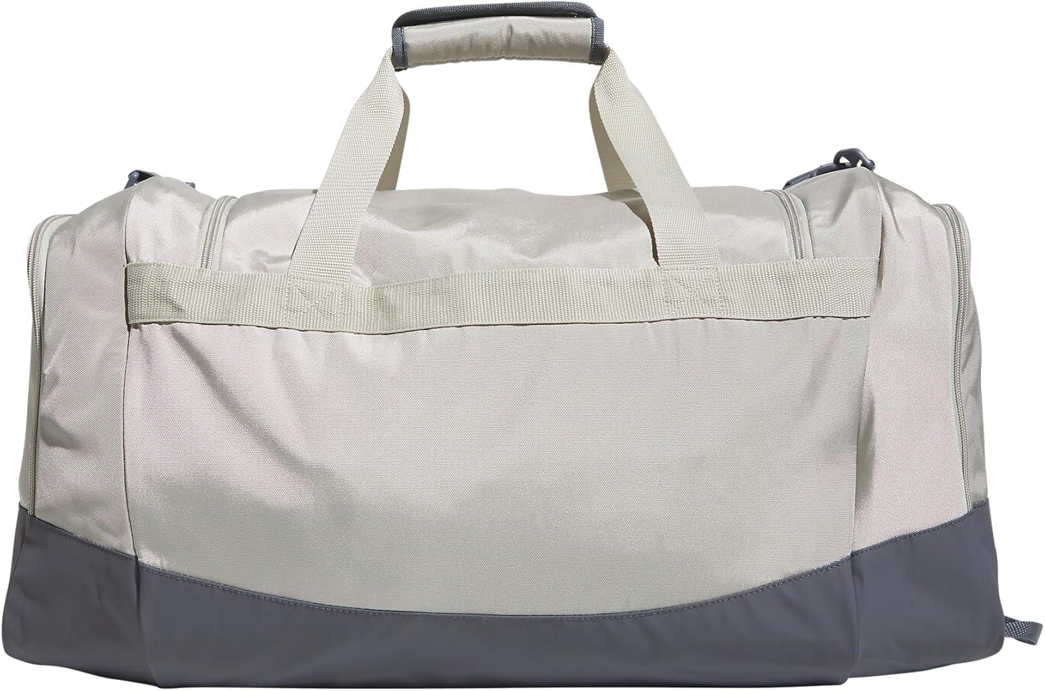 imageadidas Unisex Adult Defender 40 Gym Duffel Bag for Men and WomenPutty GreyOff WhiteOnix Grey