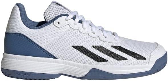 imageadidas UnisexChild Courtflash SneakersSneakerWhiteBlackCrew Blue