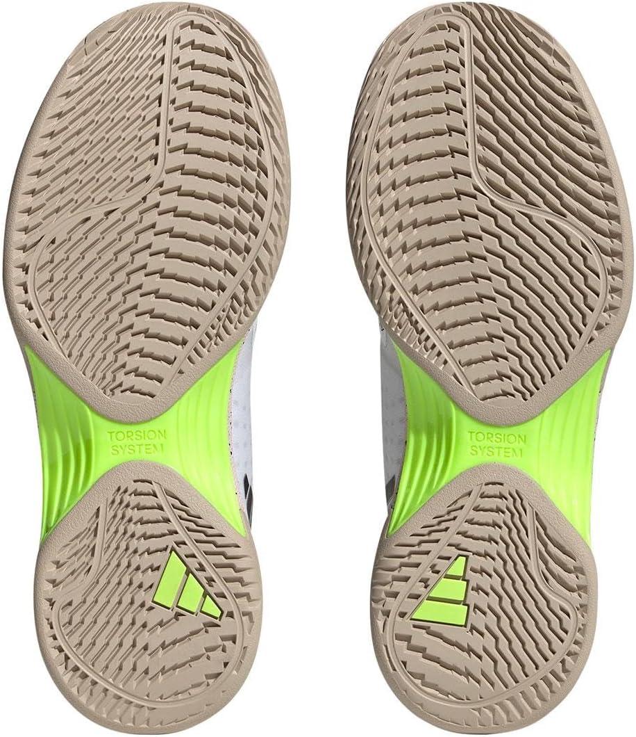 imageadidas Womens Avacourt Tennis ShoeWhiteCore BlackLucid Lemon