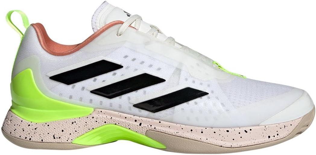 imageadidas Womens Avacourt Tennis ShoeWhiteCore BlackLucid Lemon