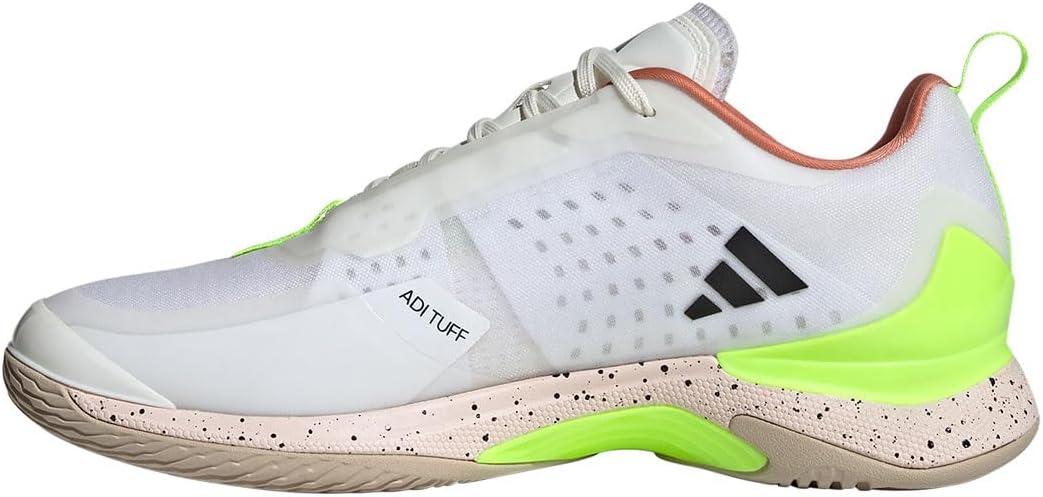 imageadidas Womens Avacourt Tennis ShoeWhiteCore BlackLucid Lemon