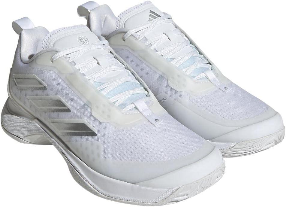 imageadidas Womens Avacourt Tennis ShoeWhiteSilver MetallicWhite