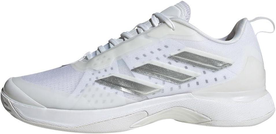 imageadidas Womens Avacourt Tennis ShoeWhiteSilver MetallicWhite
