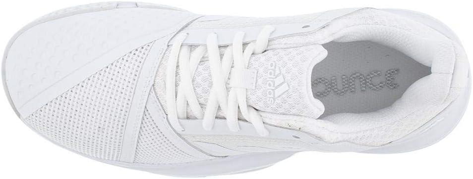 imageadidas Womens Courtjam Bounce Tennis ShoeWhiteWhiteMatte Silver