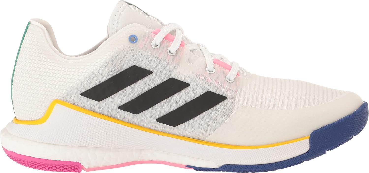 imageadidas Womens Crazyflight Mid ShoesWhiteCore BlackCore Black