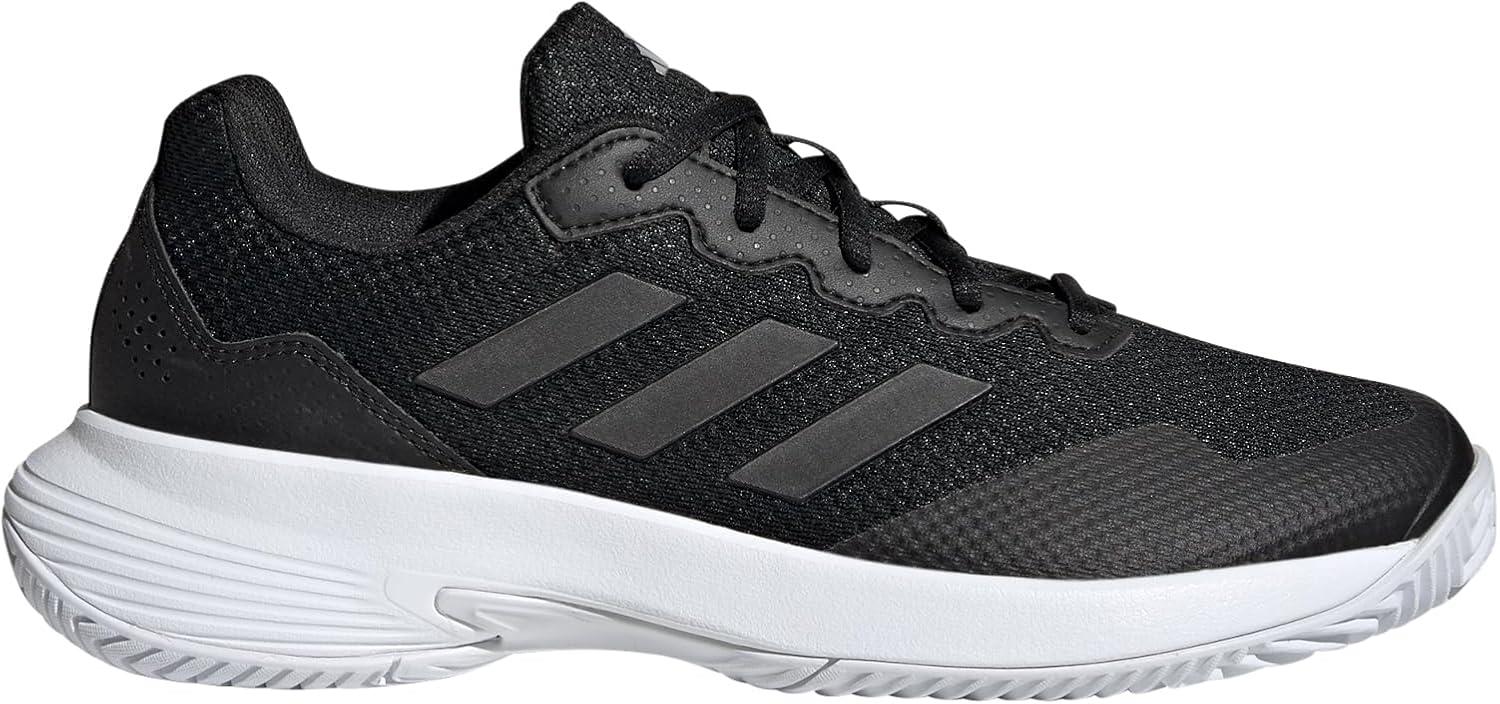 imageadidas Womens Gamecourt 2 WSneakerBlackBlackSilver Metallic