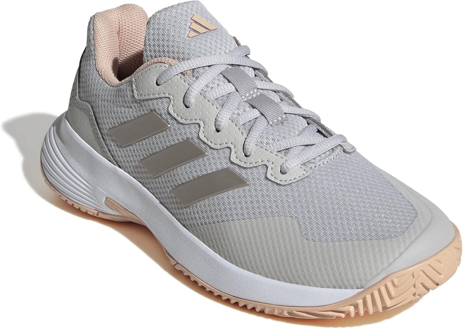 imageadidas Womens Gamecourt 2 WSneakerGrey One Cyber Met Powder Coral