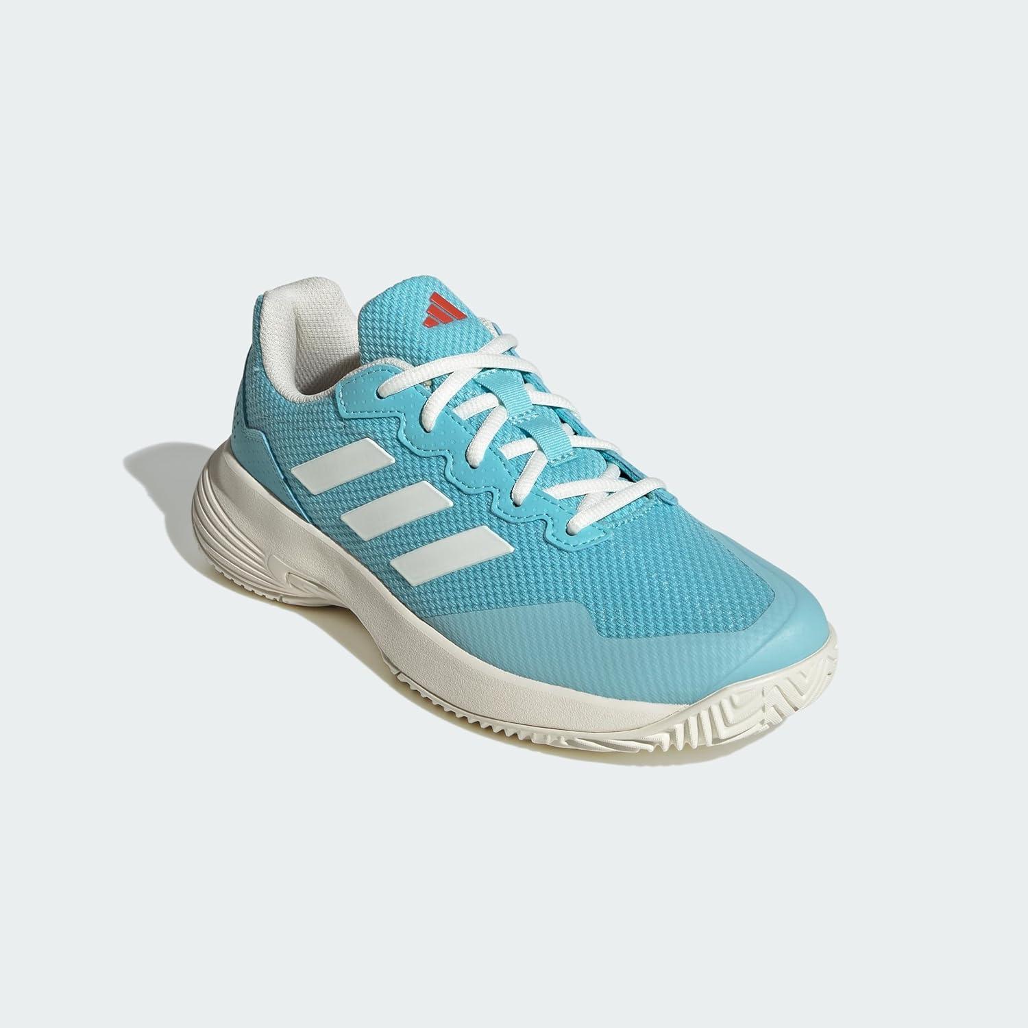 imageadidas Womens Gamecourt 2 WSneakerLight Aqua Off White Bright Red