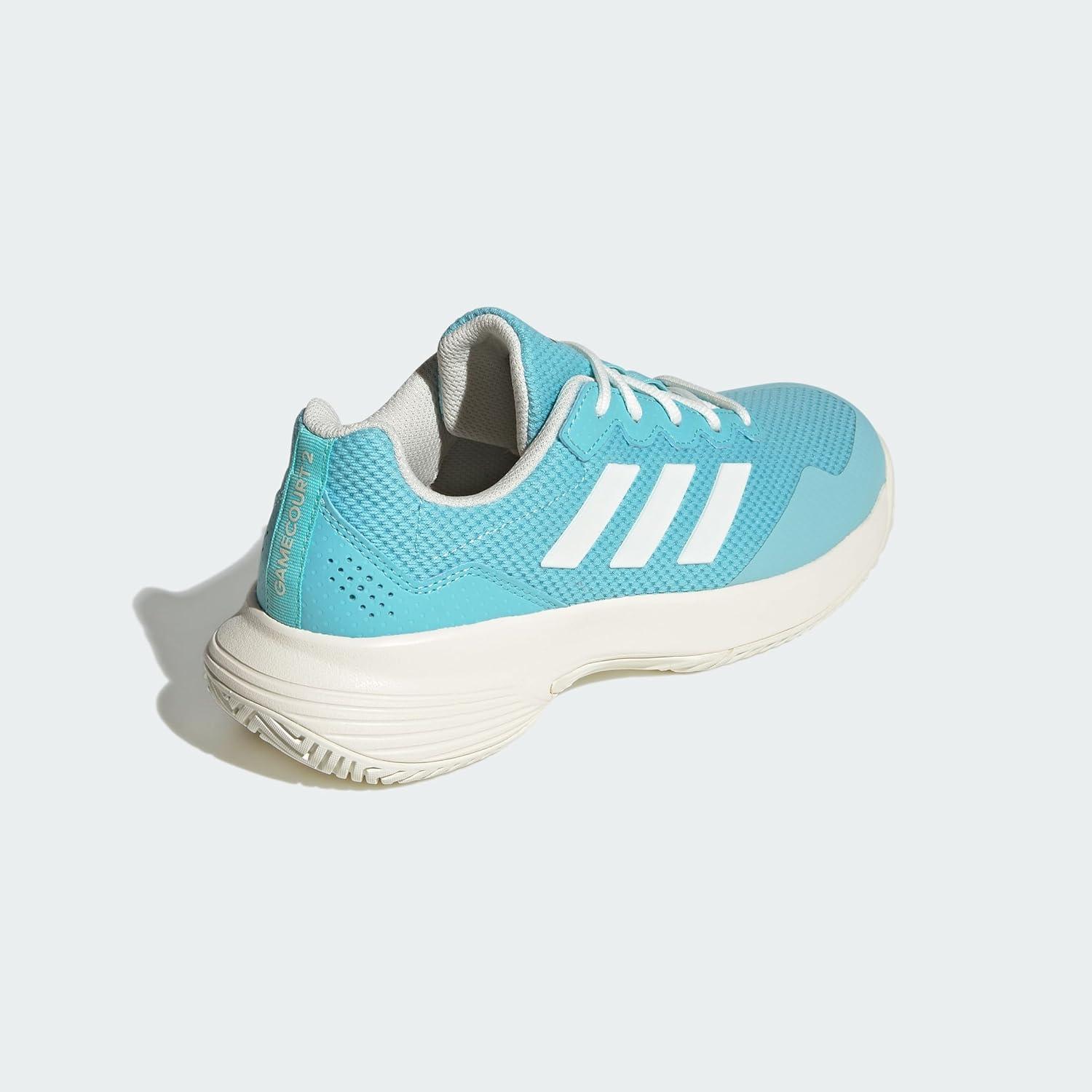 imageadidas Womens Gamecourt 2 WSneakerLight Aqua Off White Bright Red