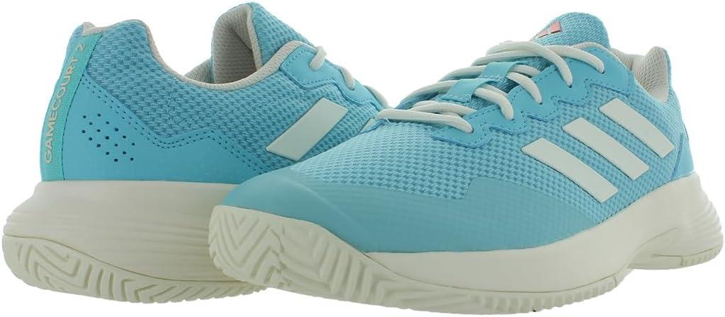imageadidas Womens Gamecourt 2 WSneakerLight AquaOffwhiteBright Redblue