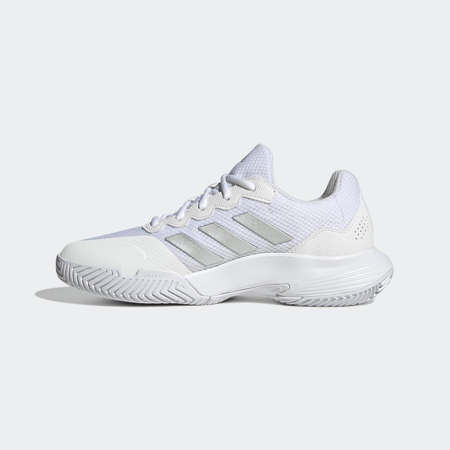 imageadidas Womens Gamecourt 2 WSneakerWhiteSilver MetallicWhite