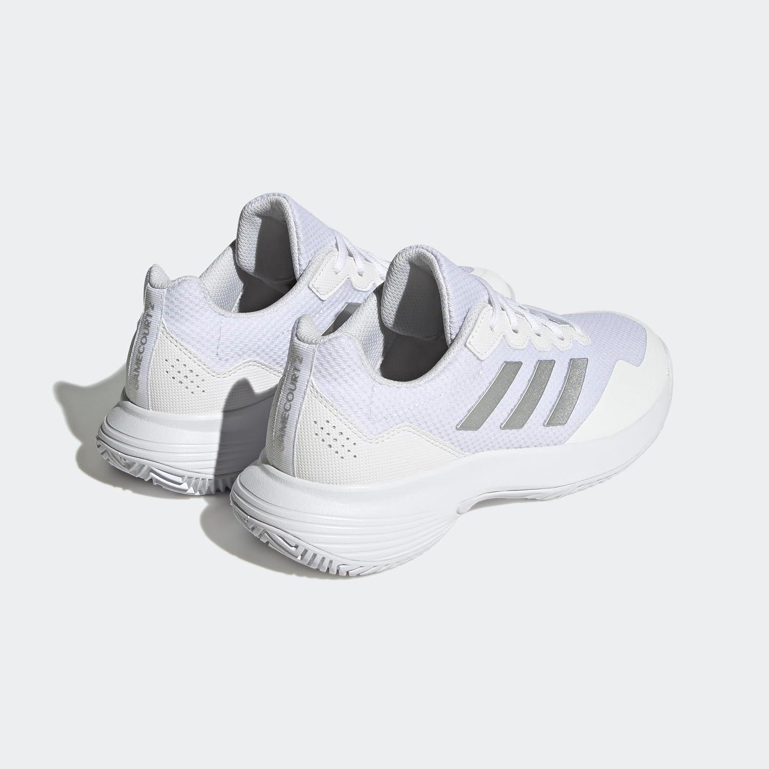 imageadidas Womens Gamecourt 2 WSneakerWhiteSilver MetallicWhite