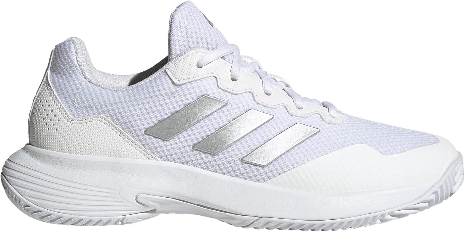 imageadidas Womens Gamecourt 2 WSneakerWhiteSilver MetallicWhite