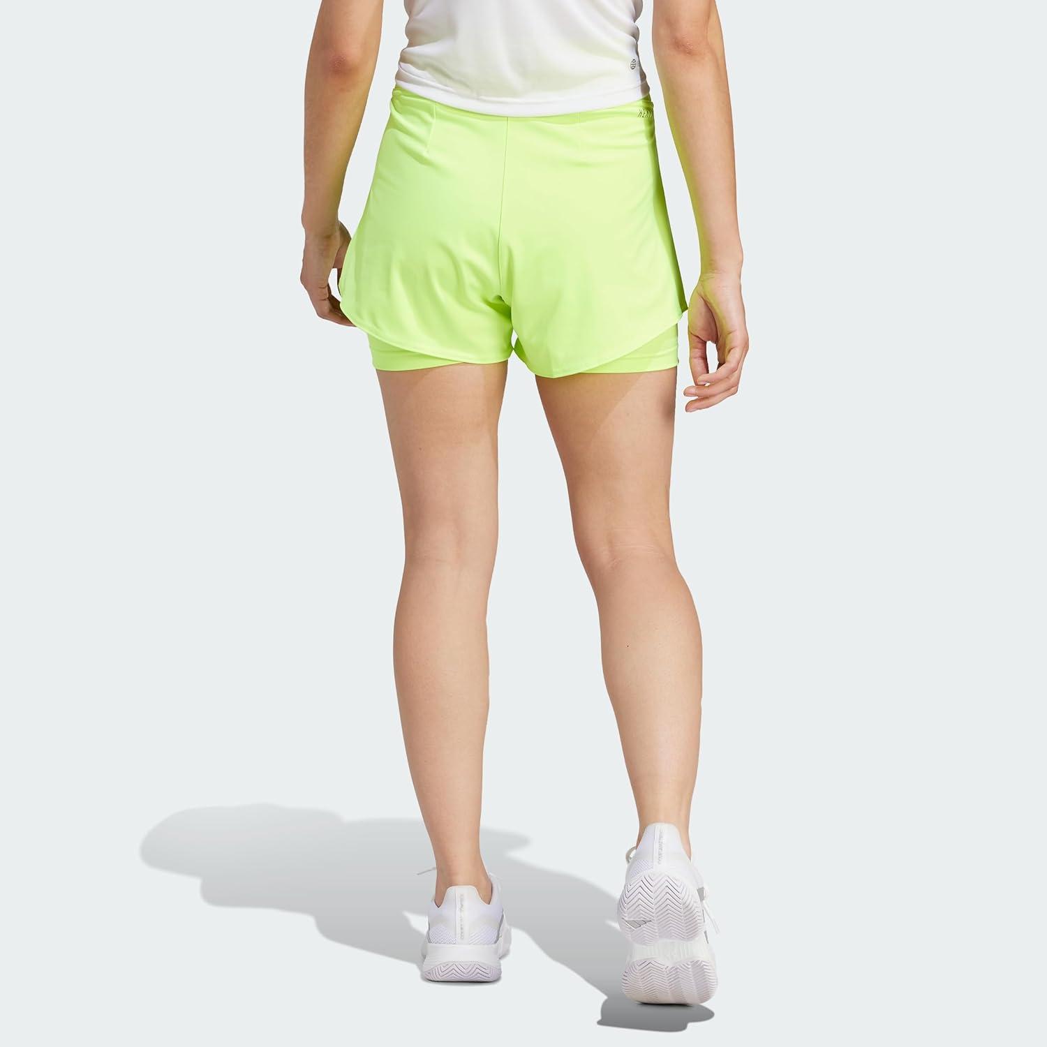 imageadidas Womens Tennis Match ShortsLucid Lemon