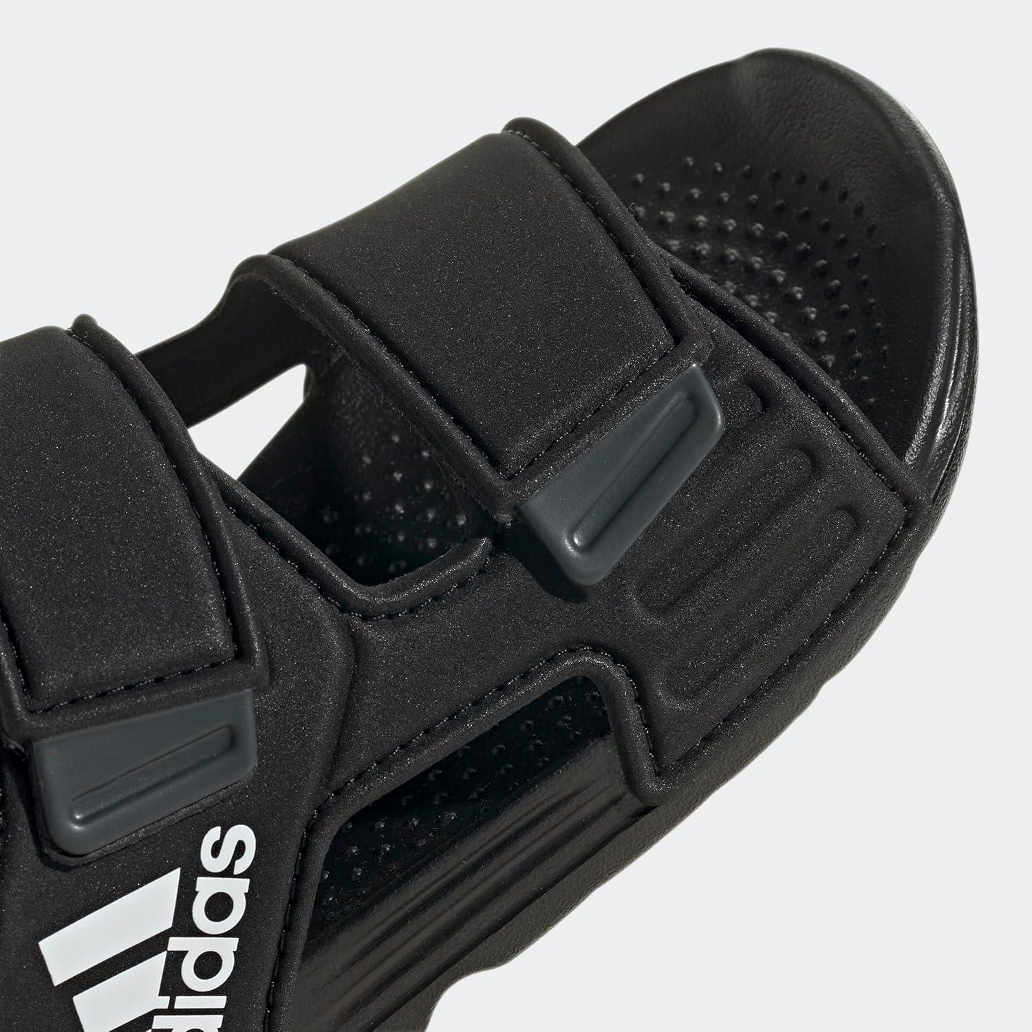 imageadidas unisexchild Water SandalBlackWhiteGrey