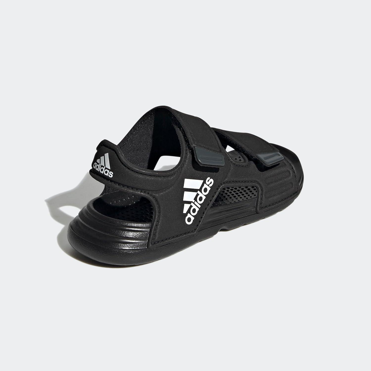 imageadidas unisexchild Water SandalBlackWhiteGrey