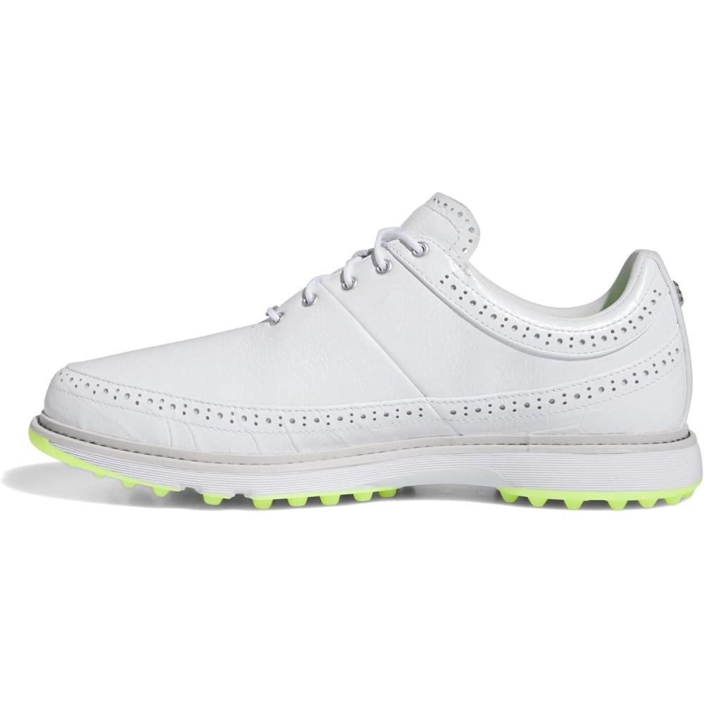 imageAdidas UnisexAdult Mc80 Spikeless Golf ShoesFootwear WhiteMatte SilverLucid Lemon