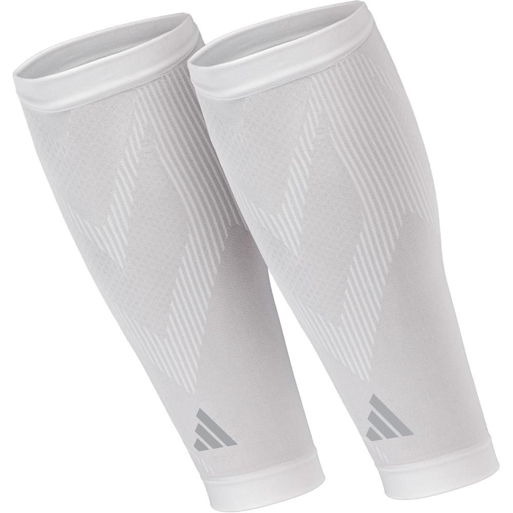 imageadidas Aeroready Compression Calf Sleeves Lightweight MoistureWicking Calf Compression SleevesWhite V1