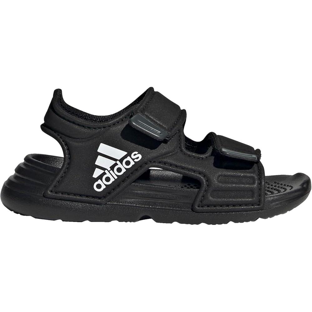 imageadidas Boys Altaswim SandalBlackWhiteGrey