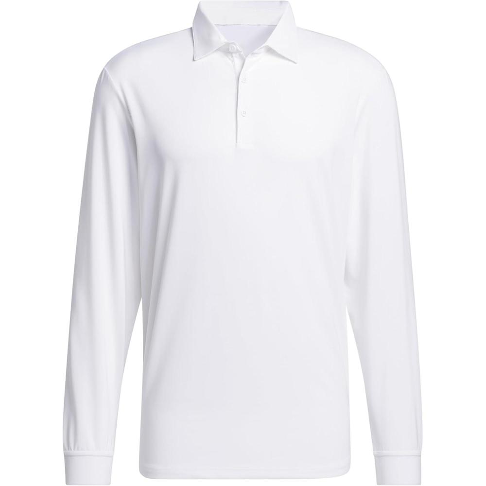 imageadidas Mens Core Long Sleeve Golf Polo ShirtWhite