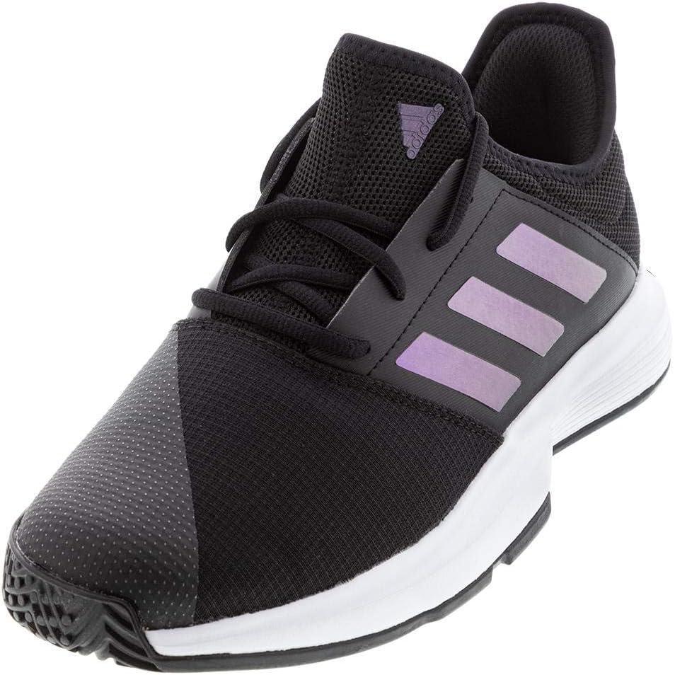 imageadidas Mens Gamecourt 2 Tennis ShoesBlackBlackWhite