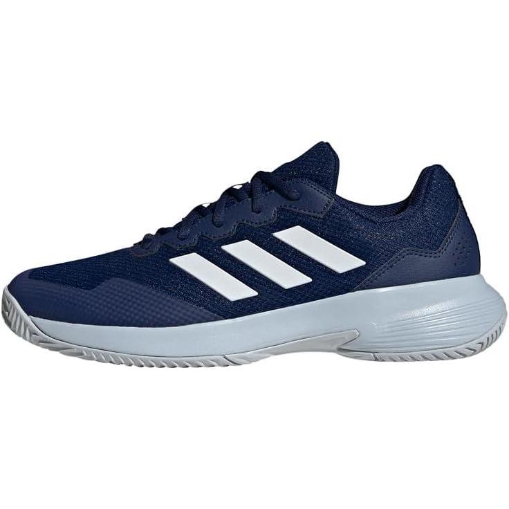 imageadidas Mens Gamecourt 2 Tennis ShoesDark Blue Cloud White Halo Blue