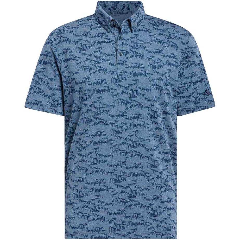 imageadidas Mens GoTo Printed Golf Polo ShirtArctic Night