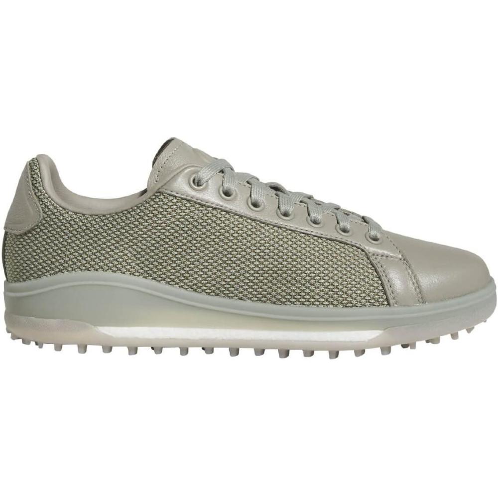 imageadidas Mens GoTo Spikeless 1 Golf ShoeSilver Pebble Olive Stripe