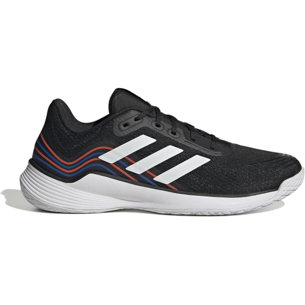 imageadidas Mens Novaflight Volleyball SneakersCore Black Cloud White Solar Red