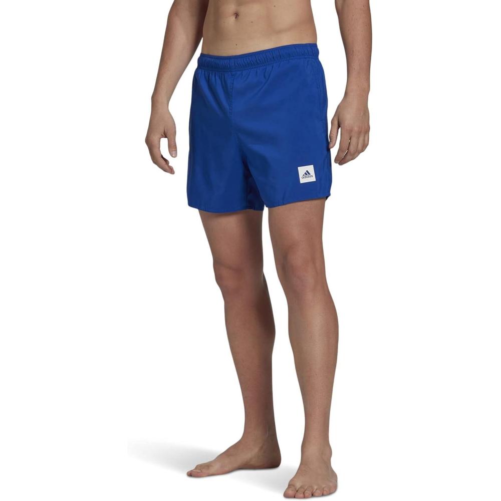 imageadidas Mens Standard Length Solid Swim ShortsTeam Royal Blue