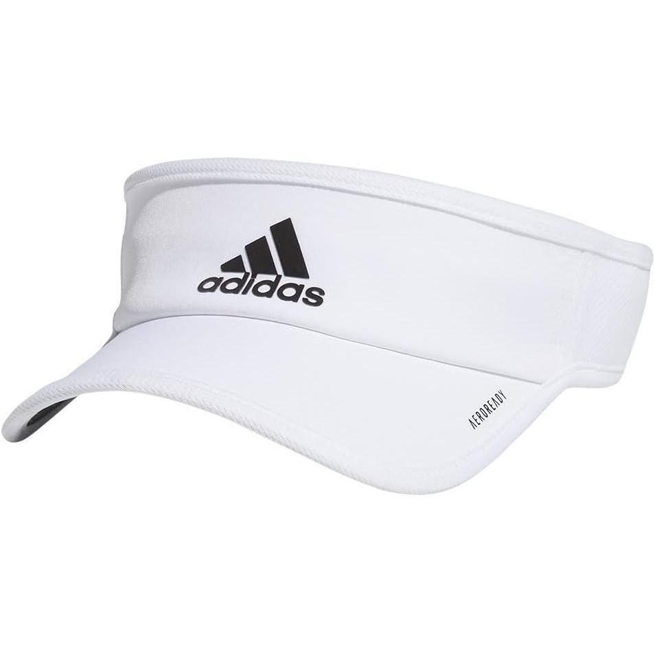 imageadidas Mens Superlite Adjustable Fit Sport Performance Visor20WhiteBlack Reflective