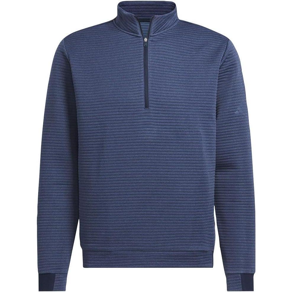 imageadidas Mens Ultimate365 DWR Textured QuarterZip PulloverCollegiate Navy preloved Ink