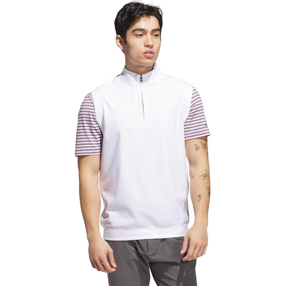 imageadidas Mens Ultimate365 Elevated QuarterZip VestWhite