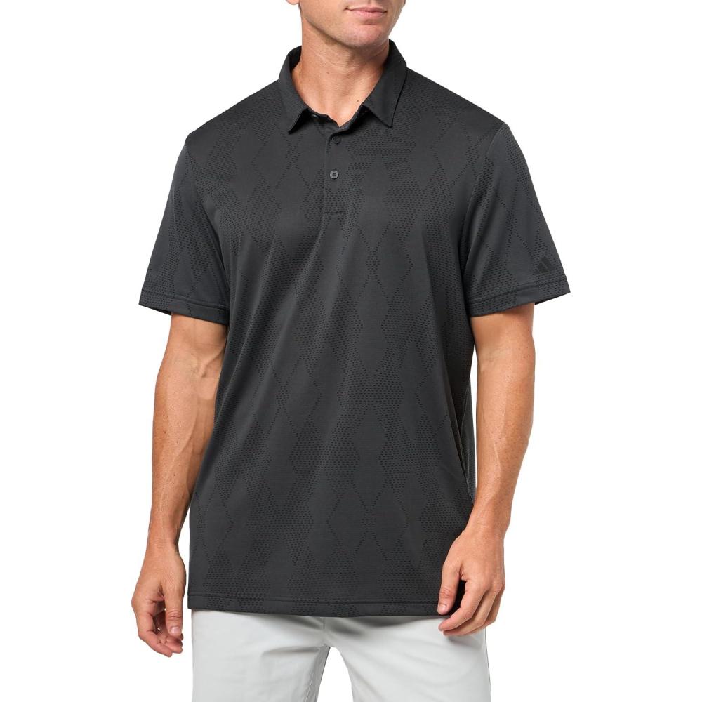 imageadidas Mens Ultimate365 Micro Texture Polo ShirtCarbon