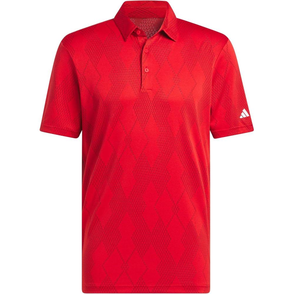 imageadidas Mens Ultimate365 Micro Texture Polo ShirtCollegiate Red