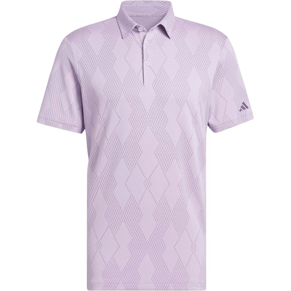 imageadidas Mens Ultimate365 Micro Texture Polo ShirtPowder Plum