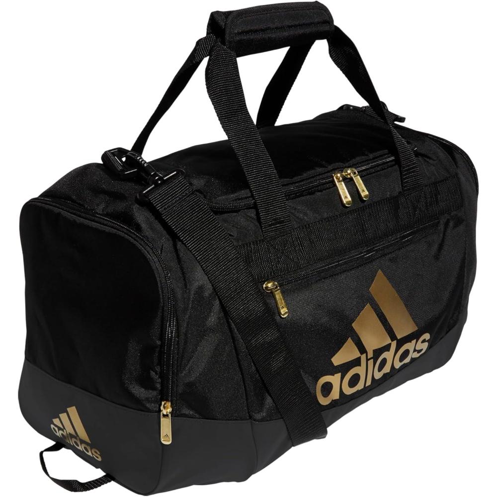 imageadidas Unisex Adult Defender 40 Gym Duffel Bag for Men and WomenBlackGold Metallic