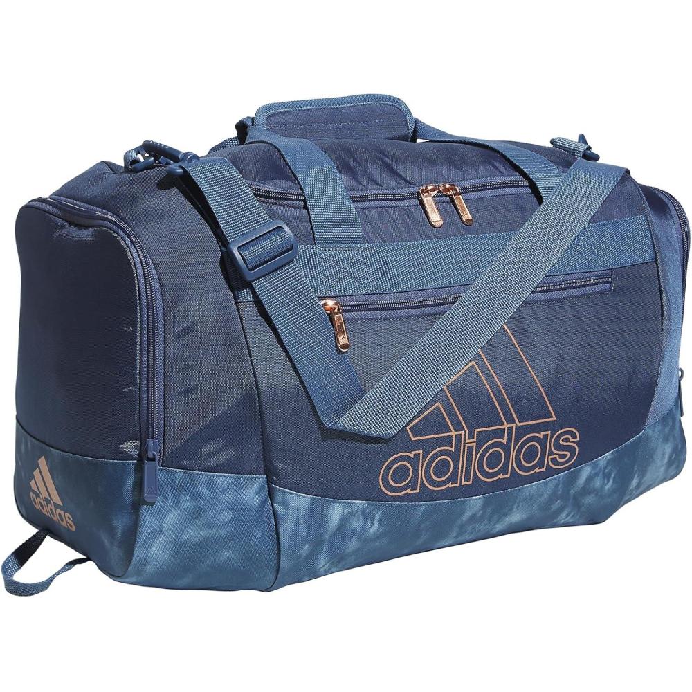imageadidas Unisex Adult Defender 40 Gym Duffel Bag for Men and WomenPreloved Ink BlueStone Wash Preloved Ink BlueRose Gold