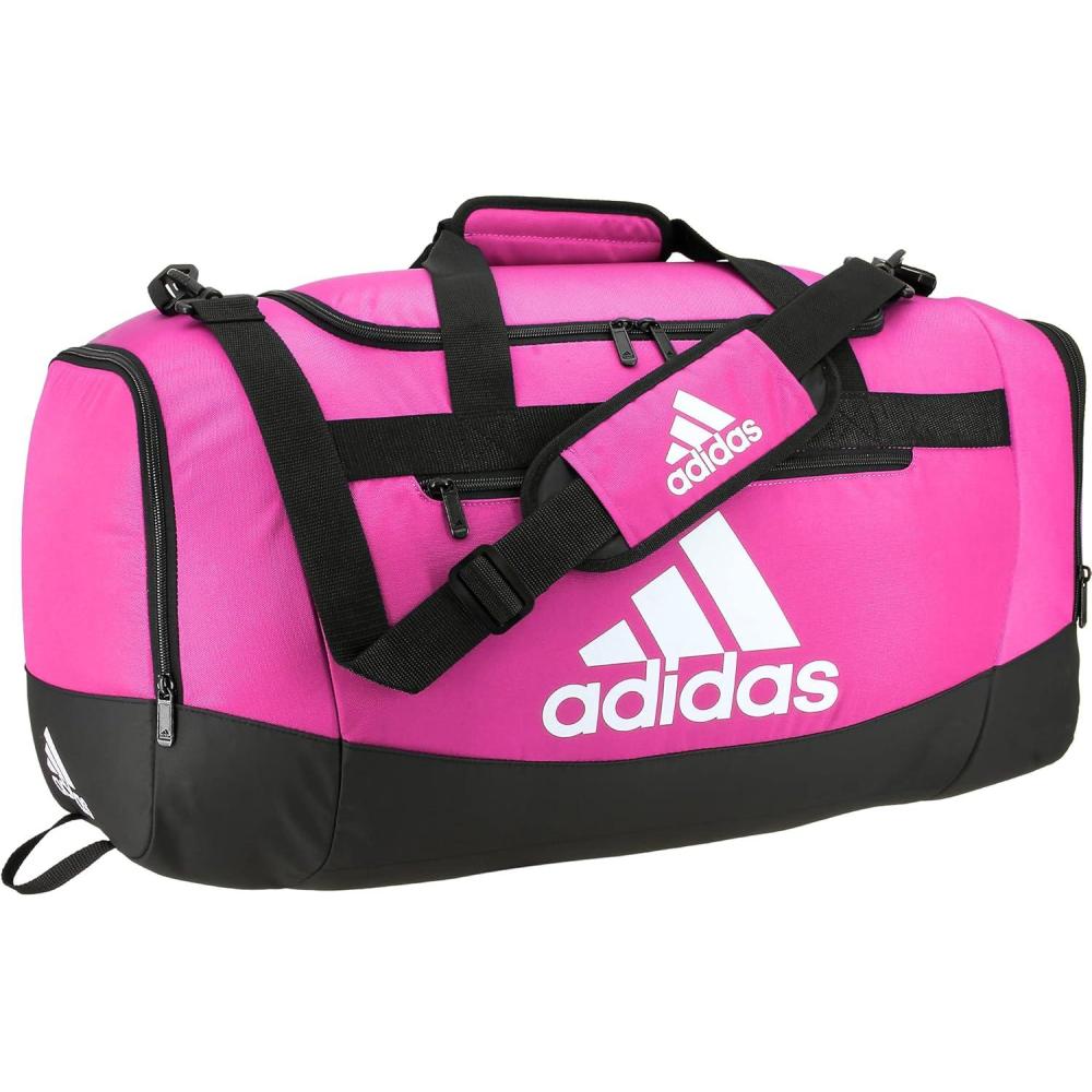 imageadidas Unisex Adult Defender 40 Gym Duffel Bag for Men and WomenTeam Shock Pink
