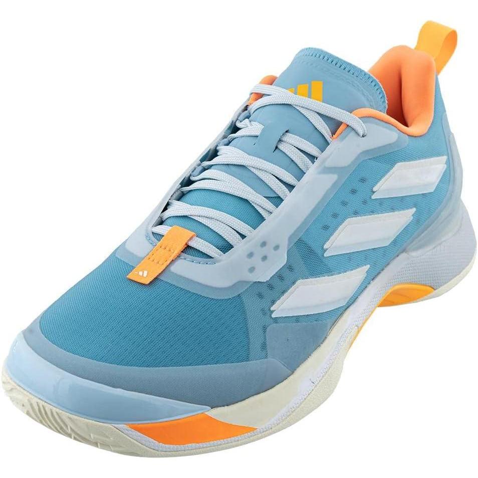 imageadidas Womens Avacourt Tennis ShoePreloved BlueWhiteScreaming Orange