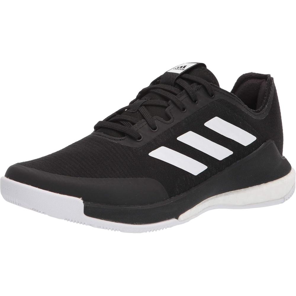 imageadidas Womens Crazyflight Mid ShoesBlackWhiteBlack