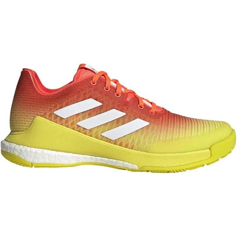imageadidas Womens Crazyflight Mid ShoesSolar RedCloud WhiteAcid Yellow