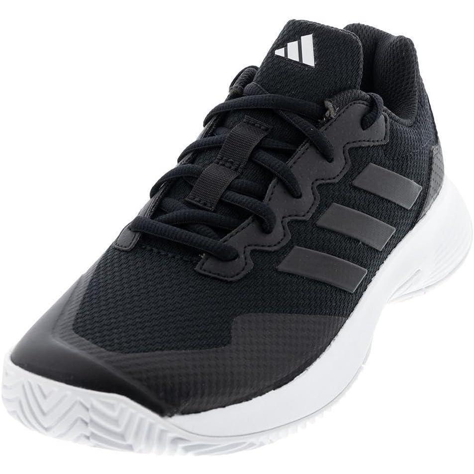imageadidas Womens Gamecourt 2 WSneakerBlackBlackSilver Metallic