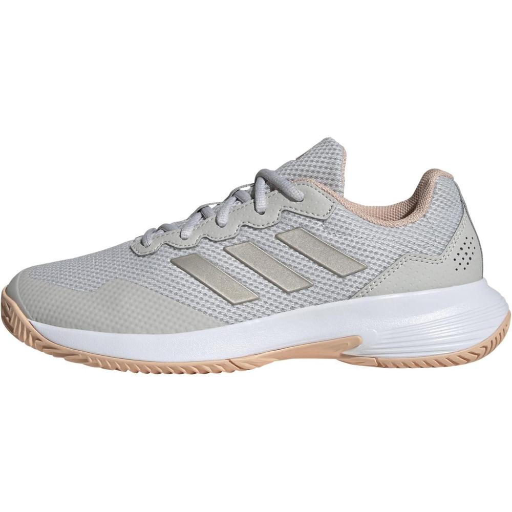 imageadidas Womens Gamecourt 2 WSneakerGrey One Cyber Met Powder Coral