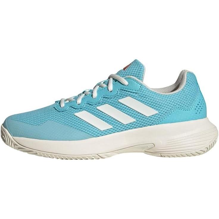 imageadidas Womens Gamecourt 2 WSneakerLight Aqua Off White Bright Red