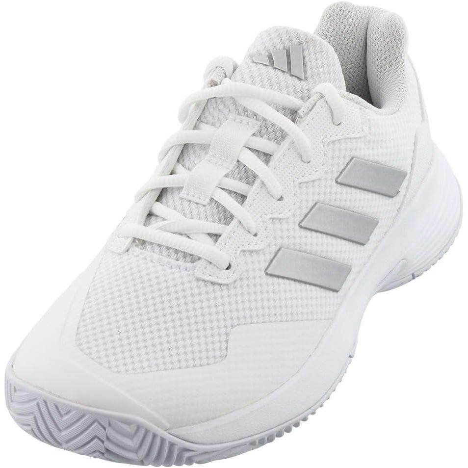 imageadidas Womens Gamecourt 2 WSneakerWhiteSilver MetallicWhite