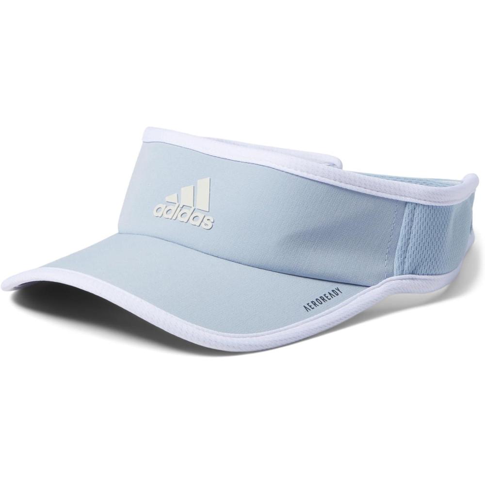imageadidas Womens Superlite Sport Performance Visor for sun protection and outdoor activityWonder BlueWhite