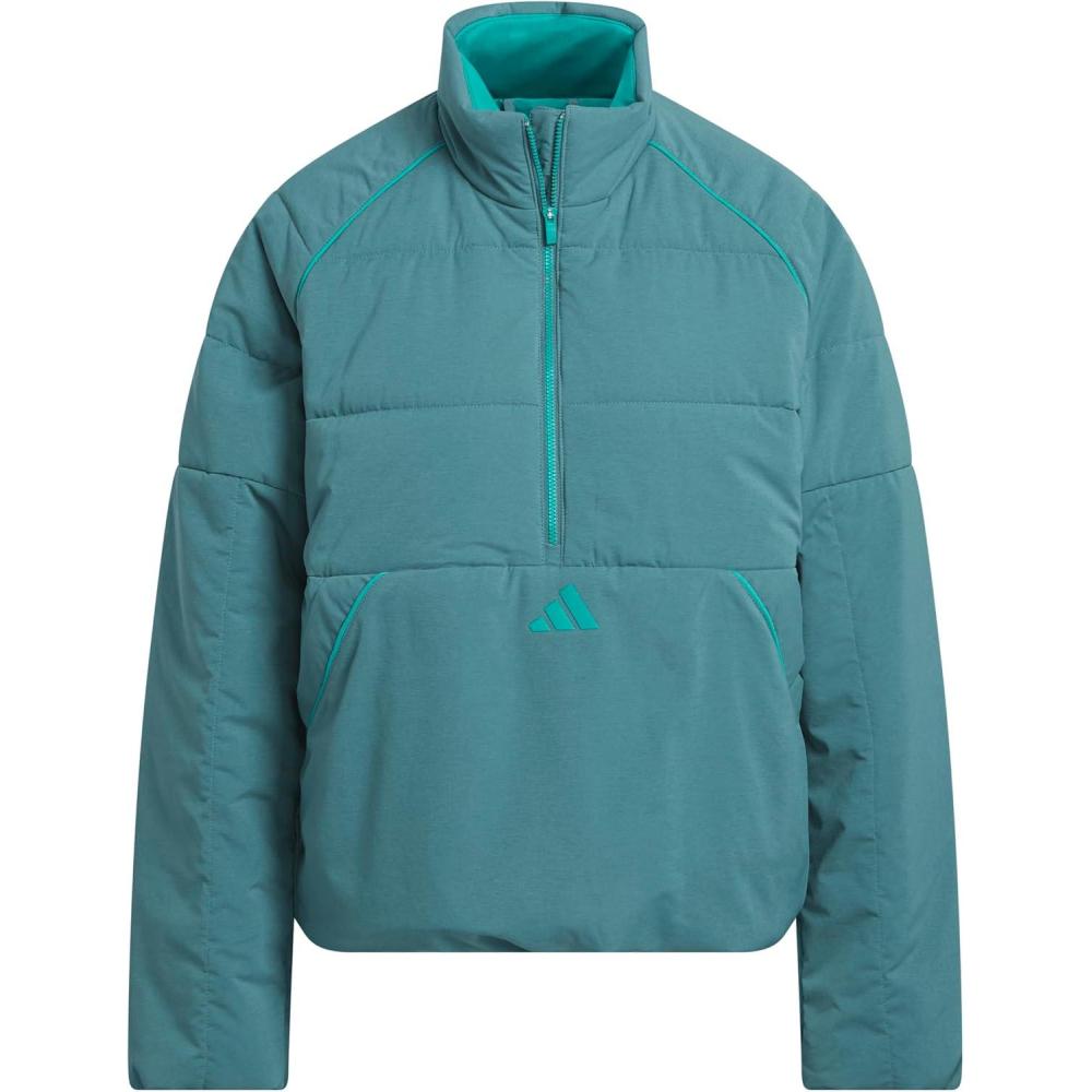 imageadidas womens Beyond Twistweave Quarterzip JacketPreloved Teal