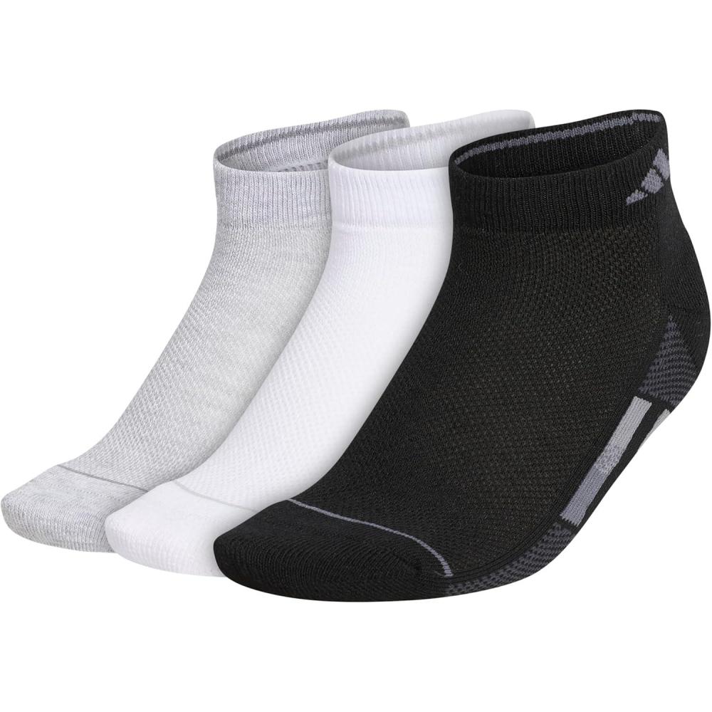 imageadidas womens Womens Superlite Stripe 3 3pack Low CutBlackWhiteCool Light Heather