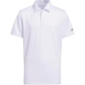 adidas Boys’ Performance Golf Polo Shirt(White)